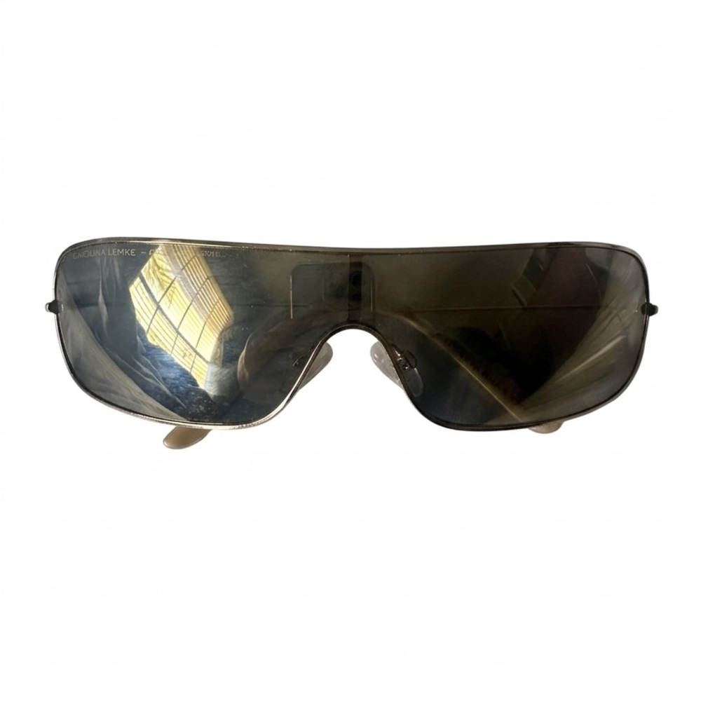 Rimless Shield Sunglasses – Sleek Minimalist Style